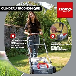 IKRA scarificateur aérateur électrique IEVL 1838, largeur de travail 38cm, puissance 1800 watts