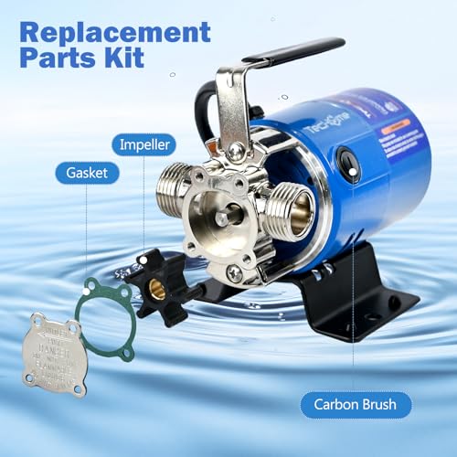 Water Transfer Pump, 115V 1/10 HP 330 GPH Electric Utility Pump,With ON/OFF Switch And 2 * 6 Feet Water Hoses Kit.