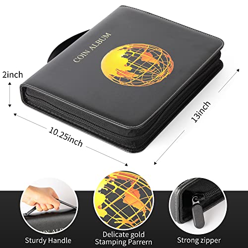 Álbum para Monedas con 200 Bolsillos y 30 para Billetes miniatura 2