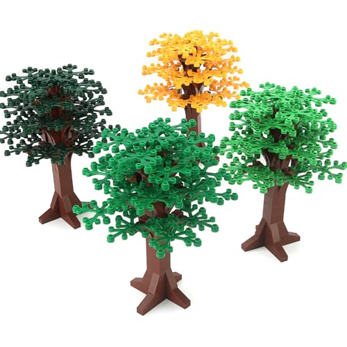 Feleph Large Trees Building Block Set Multicolored Garden City Street Decor