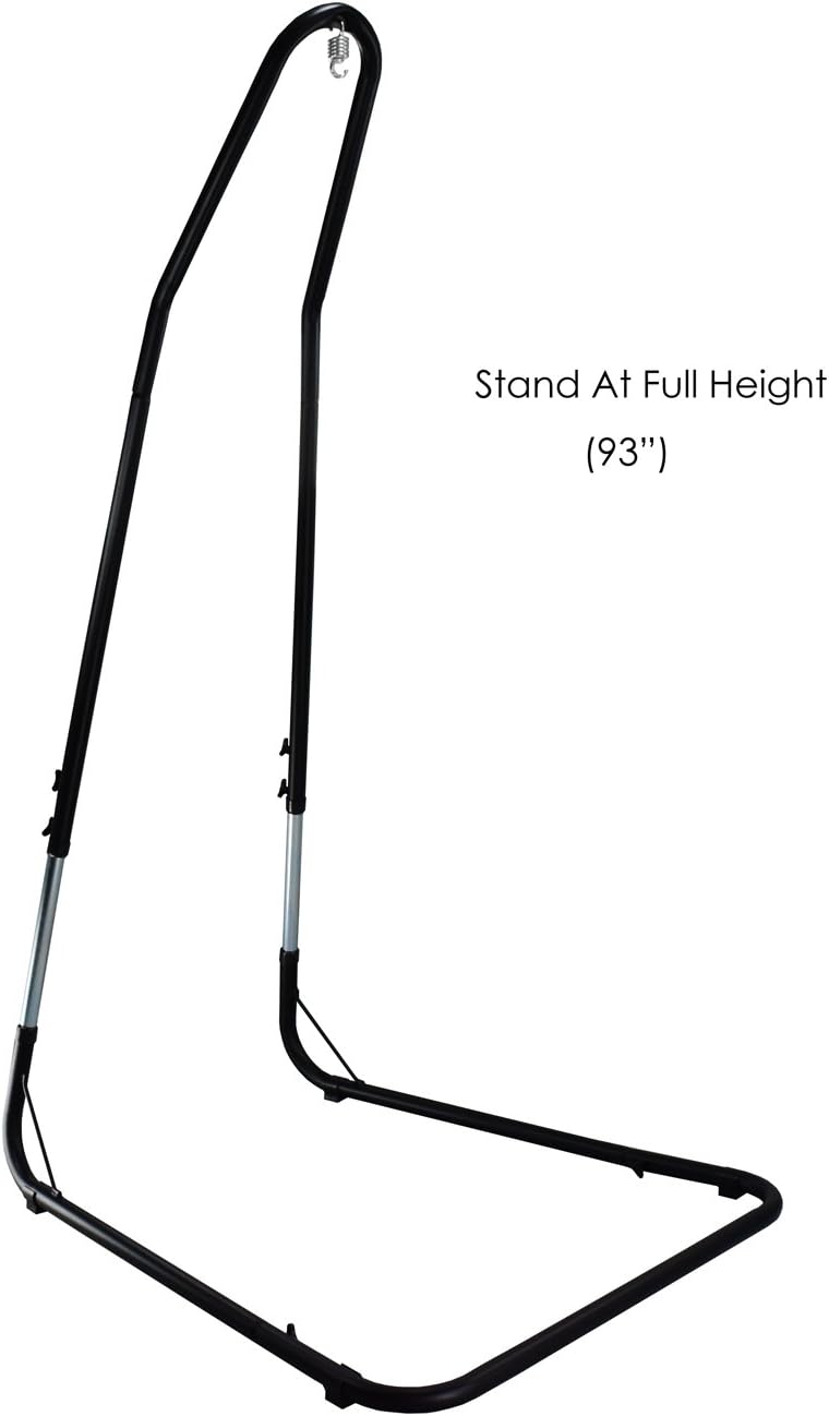 Sorbus Hammock Chair Stand for Hanging Chairs, Swings, Loungers, 330 Pound Capacity, Perfect for Indoor/Outdoor Patio, Deck, Yard (Adjustable Stand) : Patio, Lawn & Garden