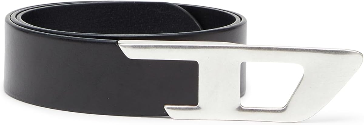 Diesel Unisex Leather Belt B-D LOGO 2.0