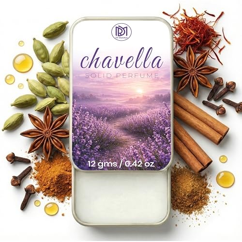 Image of Dr.Mashur Solid Perfume Chavella | Morning fresh | Alcohol Free Wax Perfume Balm, Long Lasting Pocket Fragrance Tin 12g, Non Greasy Smooth Glide, Travel Friendly | Office Wear | Travel Carry