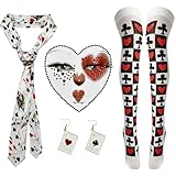 Large application : les accessoires de costume Queen of Hearts pour femme sont parfaits pour Halloween, les fêtes à thème, les carnavals, les bals masqués, les journées du livre, et plus encore. Remarque : ne s'applique pas aux personnes de moins de 14 ans.