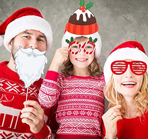 Christmas Photo Booth Props Christmas Photo Booth Props 32 Pieces Diy Kits Christmas Props For Photography Christmas Photo Booth Props Kit For Christmas Event Party Favors And Christmas Decorations #TOP4