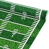 Football Bulletin Board Roll Sports Field Bulletin Boards Green Football Wallpaper Sports Field Background Paper Poster for Rugby Party Sport Themed Classroom Decors Wrap Crafts Supplies 17' x 20ft