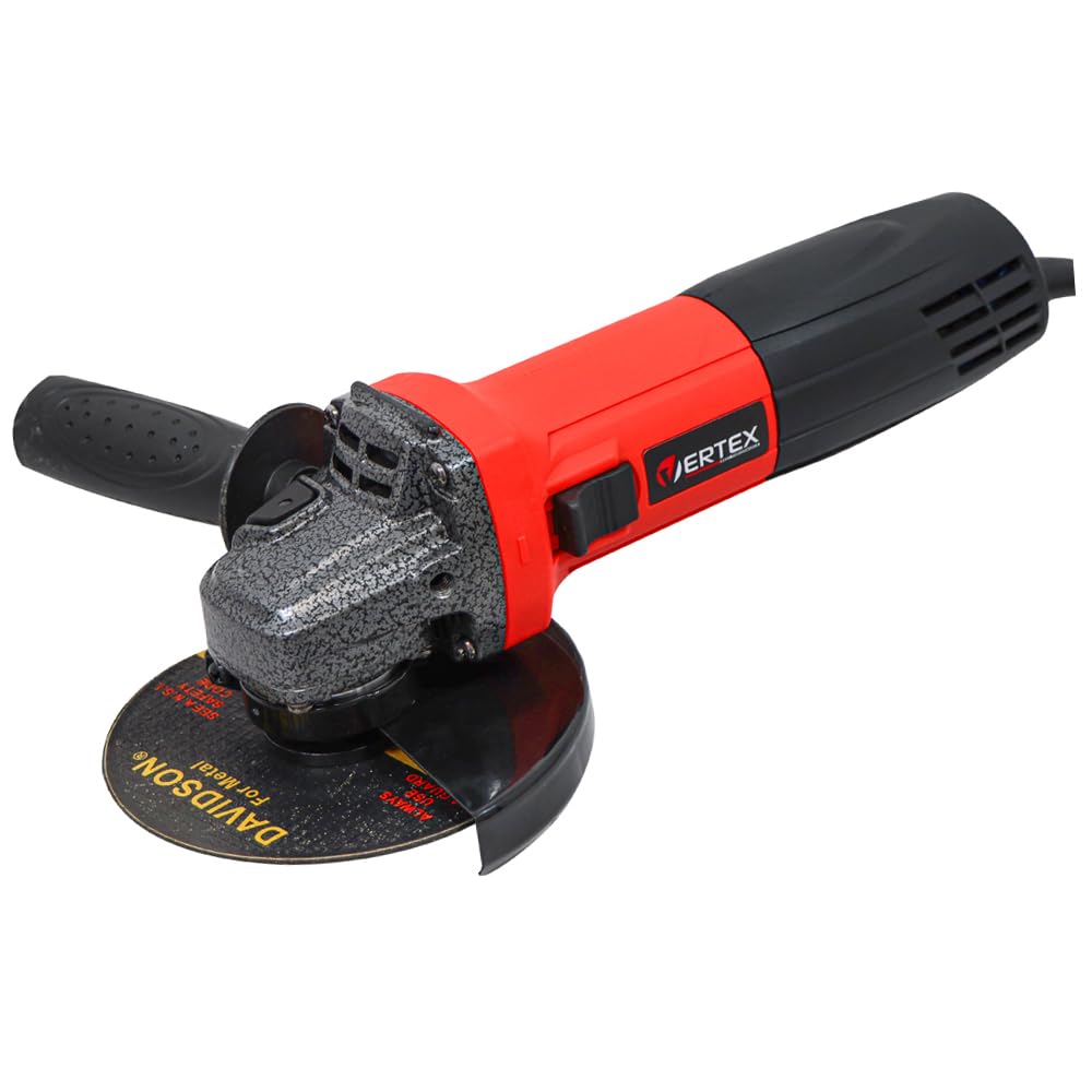 Vertex Szlifierka Kątowa VSK125810, 810W, 125mm Tarcza, 11000 obr/min, 5-stopniowa Regulacja Obrotów, 220-240V, z Kluczem i Szczotkami Węglowymi