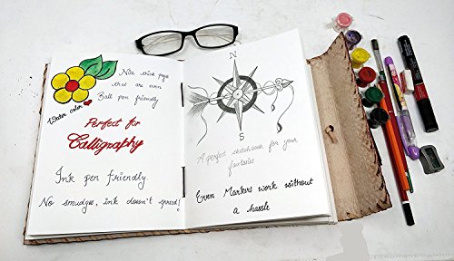 Jaald LEATHER-JOURNAL-TREE 10 Inch Handmade Leather Journal Tree Of Life Embossed Writing Pad Blank Notebook Notepad thumb #3
