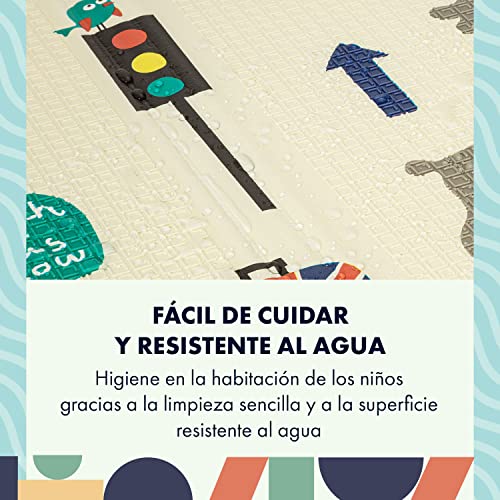 Alfombra de juegos Babify plegable y reversible de un centímetro de grosor para bebés 4