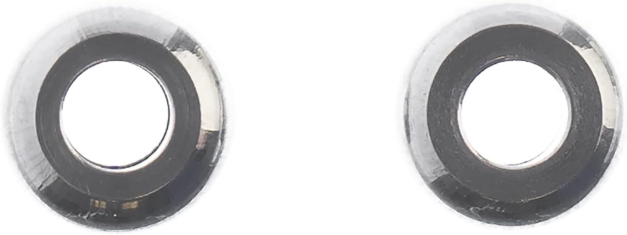 John Bead 15pcs Stainless Steel Spacer Bead Donut 6x3mm 15pcs - Jewelry Findings Kit for DIY Jewelry Making Supplies Findings