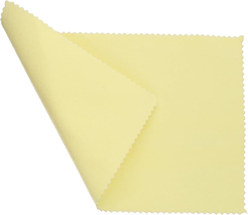 Paquete de 2 paños para pulir Sunshine – Paño amarillo suave que limpia joyas, oro, plata, latón, cobre y metales – Deja un brillo duradero, sin rayones, no abrasivo – 7.5 x 5 pulgadas