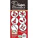 Designer Stencils C073 Holiday Cupcake and Cookie Stencil Tops, Beige/semi-transparent