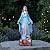 xxoasis Virgin Mary Statue,Solar Outdoor Garden Statues,Blessed Mother Statue with Solar Flower Ligths,Home/Garden Decor, Religious Gift to Women/Mom(11.81" H)