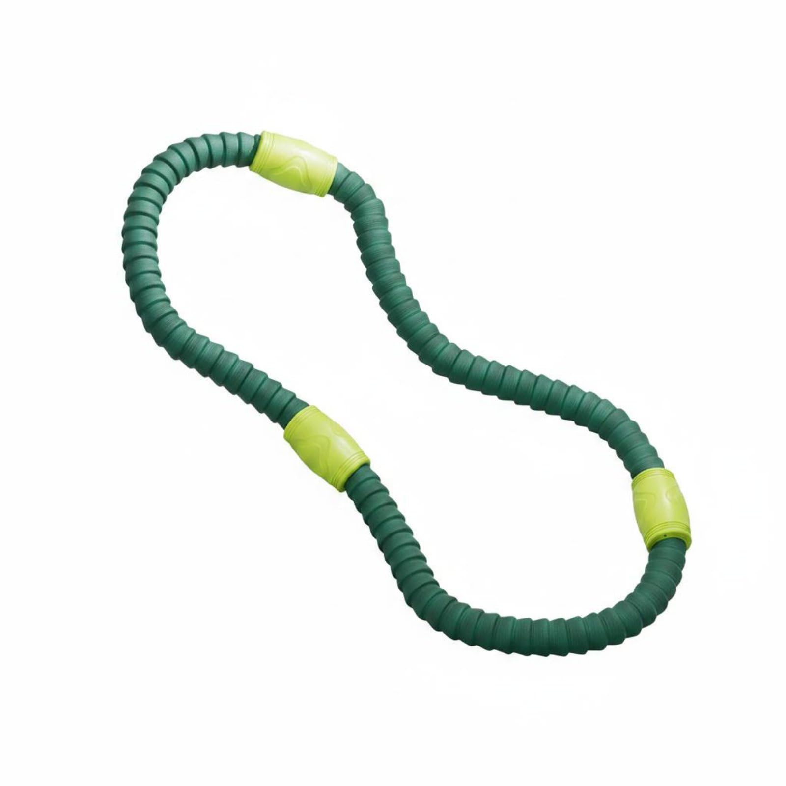 Full Wrap Protection Flexible Waist Hoop Quiet Design Soft Waist Hoop Core Training Padded Flexible Exercise Loop Long-Lasting for Women, Home Workout, Dark Green, 3 Jin-image-12