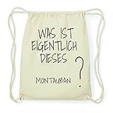 montauban ville bourbon hotel 100% Baumwolle JOllify MONTAUBAN Hipster Turnbeutel Tasche Rucksack aus Baumwolle - Farbe: Natur – Design: was ist eigentlich - Farbe: Natur