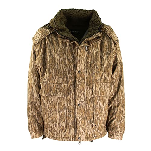 Rivers West Men's Hunting Waterproof Ambush Jacket, Large, Mossy Oak Bottomlands
