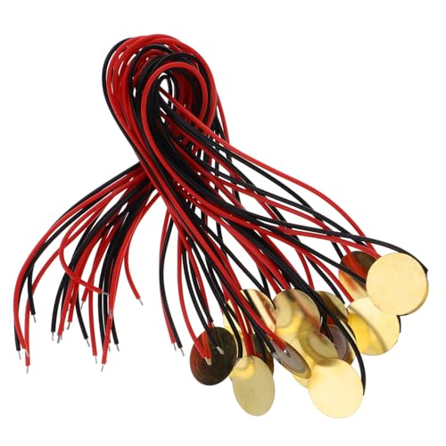 Levemolo 15-piece Guitar Piezoelectric Pickup Kit 20mm Piezo Discs 25cm Patch Cables for Acoustic Instruments