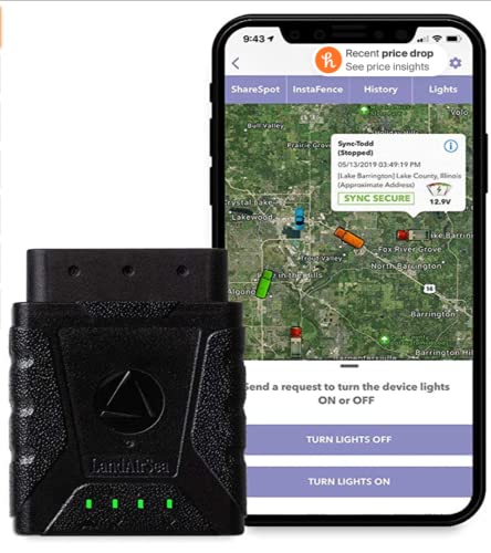 LandAirSea Sync + 24 Month Prepaid Subscription. GPS Tracker for Fleets, Vehicles, and More.