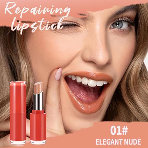 Image of Matte Creamy Lipstick for Women, Long Lasting Waterproof Velvet Lipstick, Lip Stick Crayon Buildable Blendable Creamy Color, Moisturizing Longwear Lip Makeup 01#