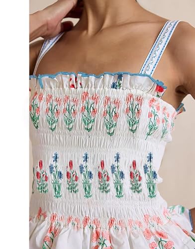 Robe d'été fluide à smocks anti-chaleur pour un confort absolu - 2