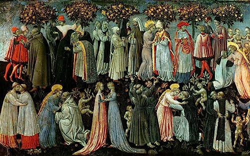Tableau le détail du jugement dernier de di paolo affiche art sur toile 60x90cm