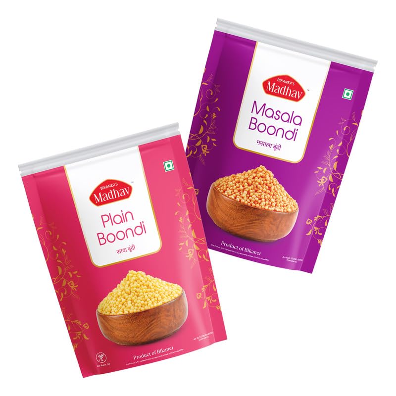 Madhav Masala Boondi 400Gm Plain Boondi 400Gm | Product of Bikaner | No Palm Oil | Traditionally Prepared | Authentic Bikaneri (B0C86R7SWV) Amazon Price History, Amazon Price Tracker