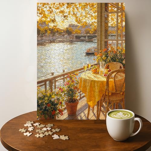 Seine River Autumn Fruit Wine Casse-tête 500 Morceaux Bois 20 x 15 po