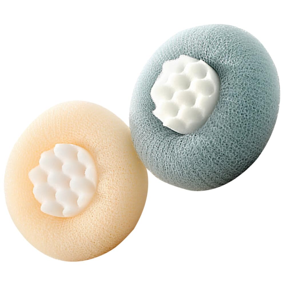 Lurrose 2 Piezas Estropajo De Cerdas Conveniente Depurador De Baño Esponja De Viaje Depurador De Ducha Exfoliante Pequeña Pelota De Baño Fregadora De Ducha Bola De Baño 3d Tridimensional