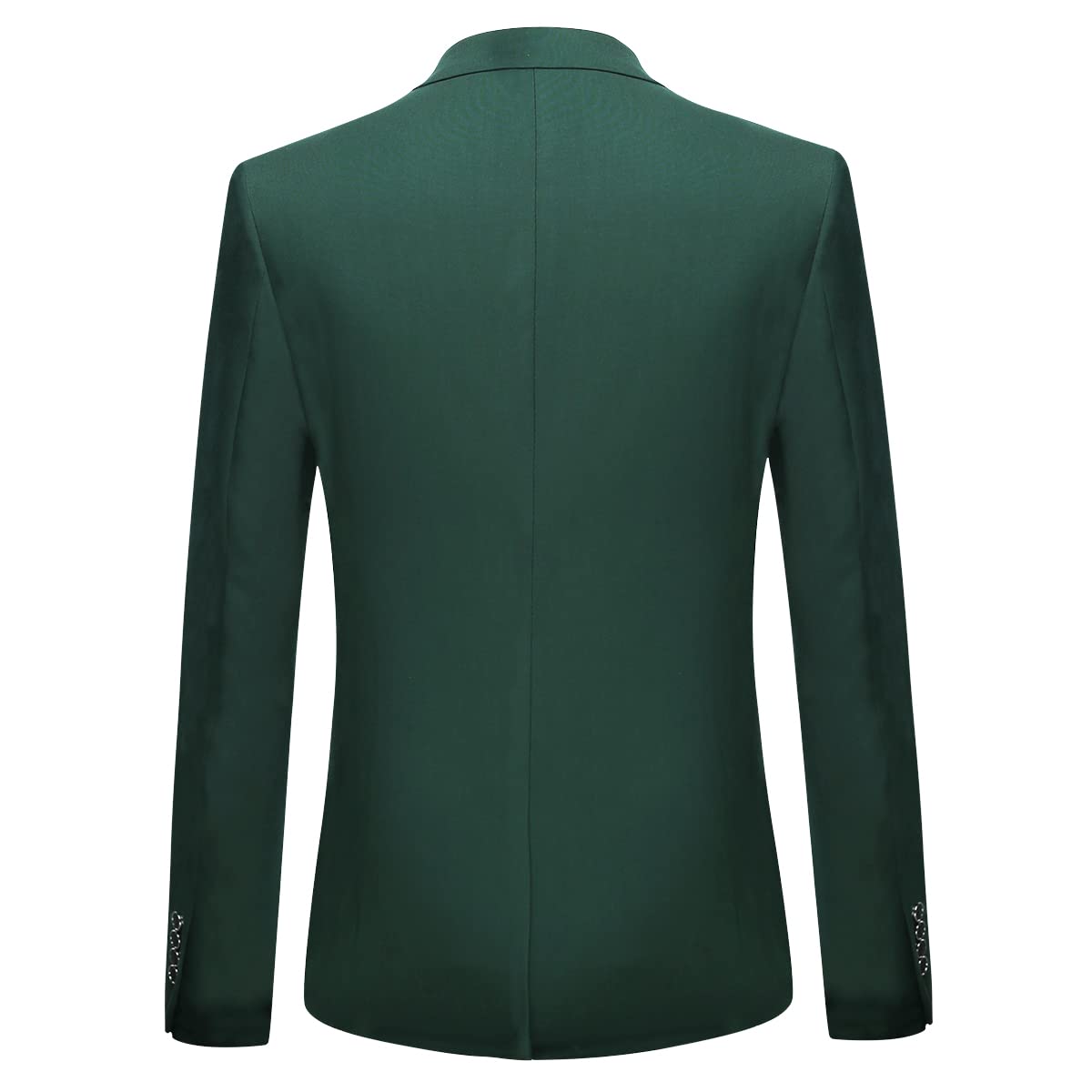 YOUTHUP Costume Homme 2 pièces Slim Fit Mariage Smoking Blazer d'affaires Couleur Uni Veste et Pantalon