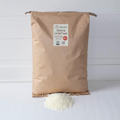 Miniatura 2 de American Soy Organics Freedom - Cuentas de cera de soja de coco para hacer velas, suministros naturales para hacer velas, sin parafina, cera de
