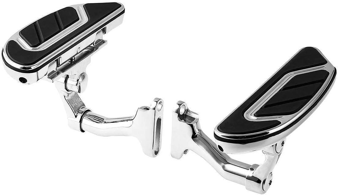 TCMT Rear Passenger Airflow Footboard Floorboard+Mounts Kit Fit For Harley Touring 1993-2025 CVO Road King Street Road Electra Glide FLHTC FLHT FLTR FLHTCU FLHR FLHRC FLHRS FLHX FLHTCUTG FLHTK