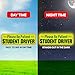Signs Authority Student Driver Car Magnet Set of 3 - Reflective 10 Inch Magnetic Signs for Cars - New Driver Magnet for Vehicle - Student Drivers Sticker for Car Safety and Visibility