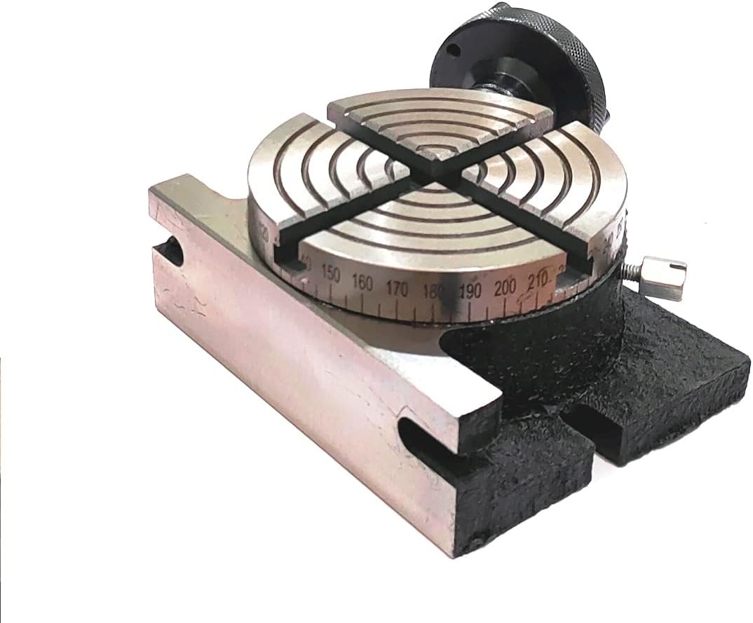 4" Inches (100 mm) 4 slots Regular Rotary Table for Milling Machines