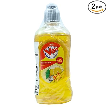 Vow Lemon Dishwash Liquid Gel - 250ml (Pack of 2)