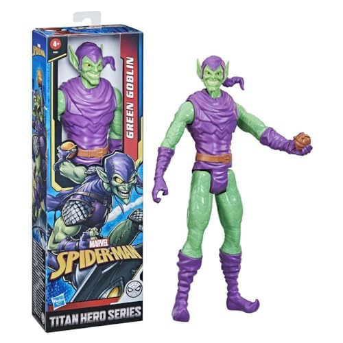 Spider-Man Marvel Titan Hero Series Jouet gobelin vert 30,5 cm Figurine à collectionner pour enfants à partir de 4 ans