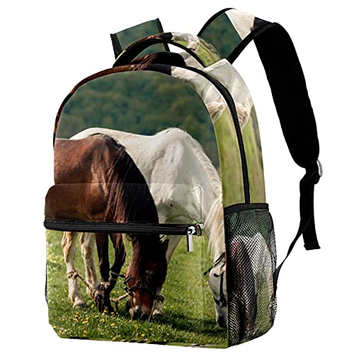 Sac à dos campus motif cheval pour les sorties scolaires et les vacances