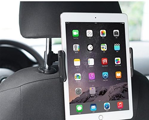 Meer 360 Degree Adjustable Rotating Headrest Car Seat Mount Holder for Phone/iPad Mini/2/3/4, iPad Air, Samsung Galaxy Tab, Tab Pro and other 4-11 Inches Tablets
