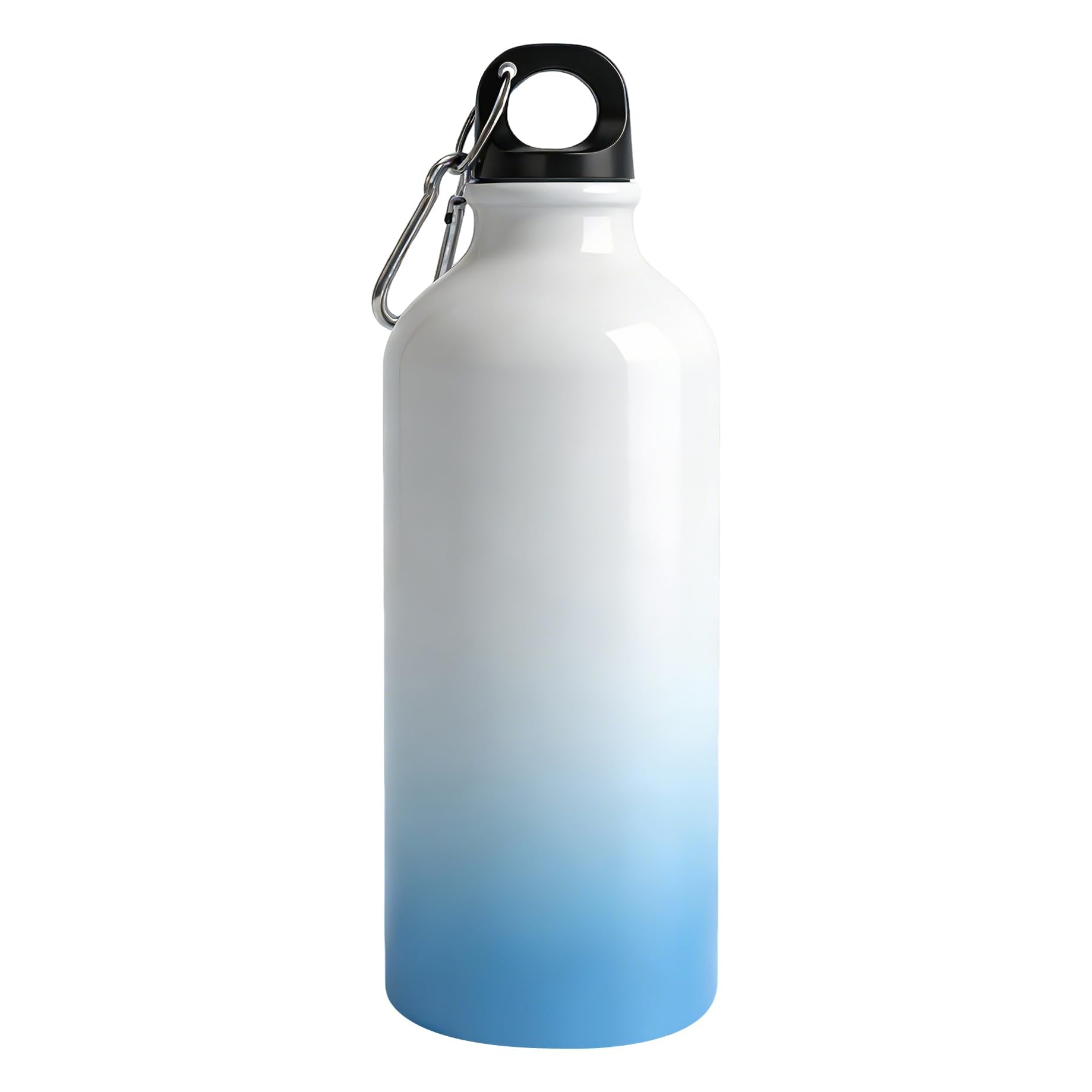 Bouteille de sport sublimation MR.R aluminium vierge 600ml bleu blanc