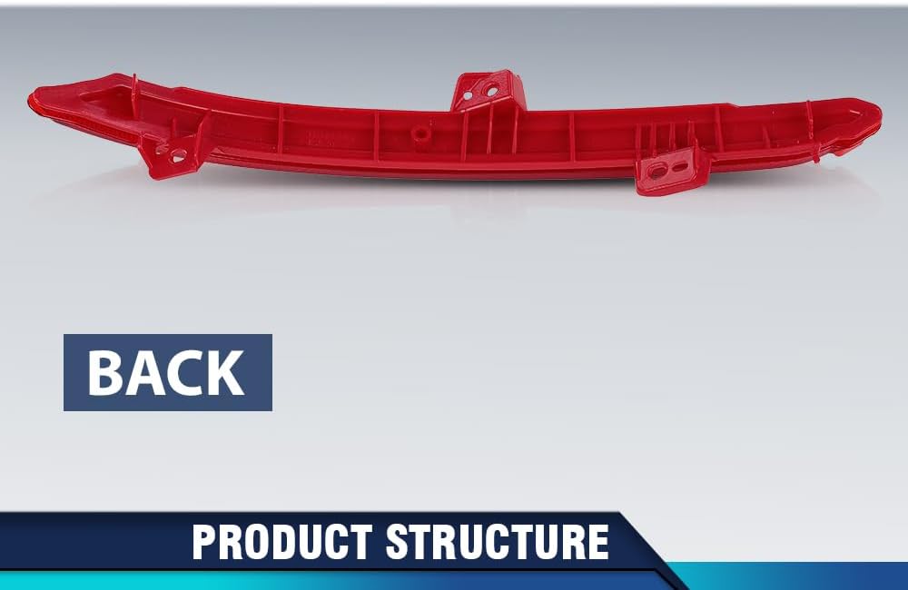 PIT66 Rear Bumper Reflector Light Tail Lamp Case Right Side Compatible with Honda Accord 2018-2022 33505TVAA01, HO1185113 Red