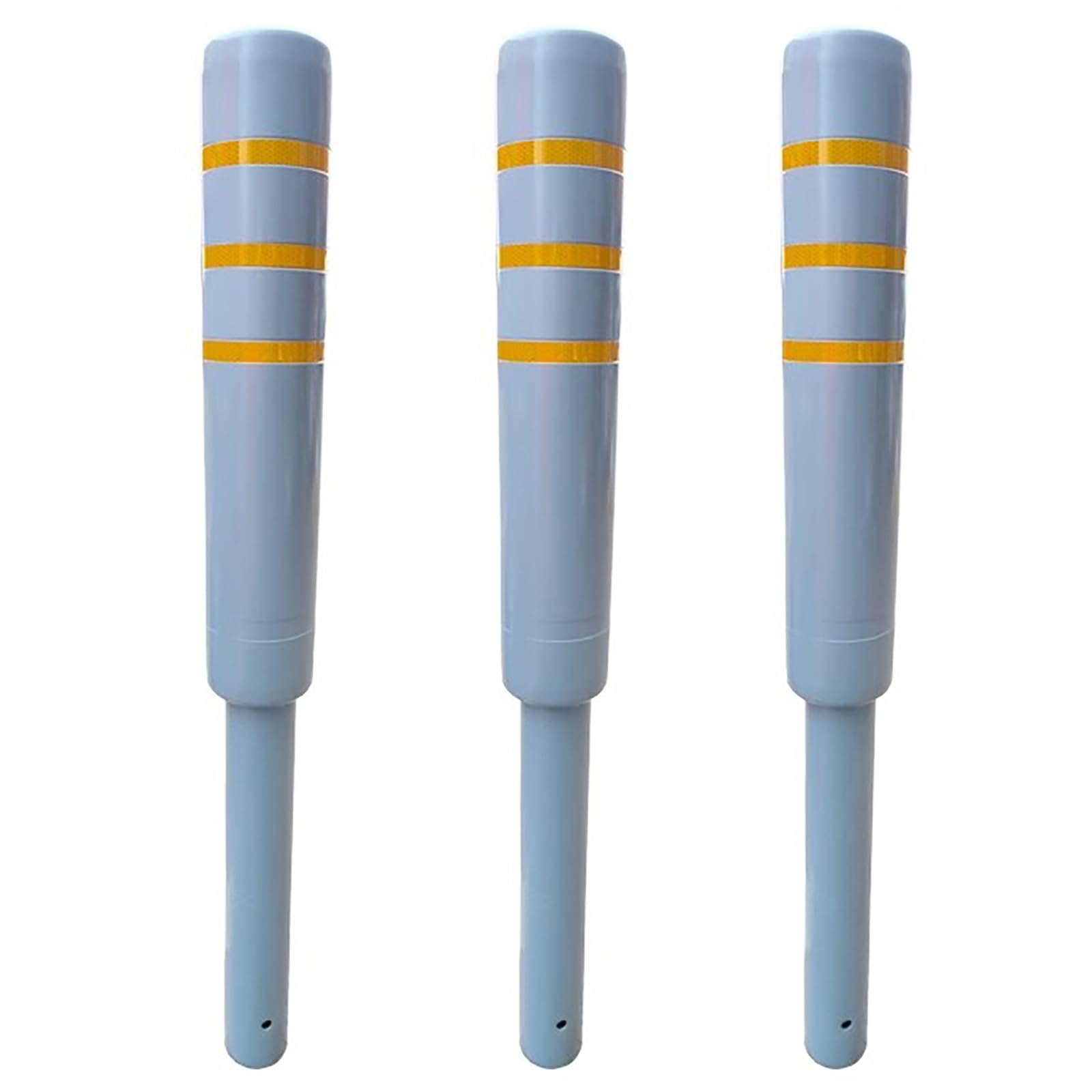 Poteau de délimitation de 41, 3 pouces avec bandes réfléchissantes(3pcs)