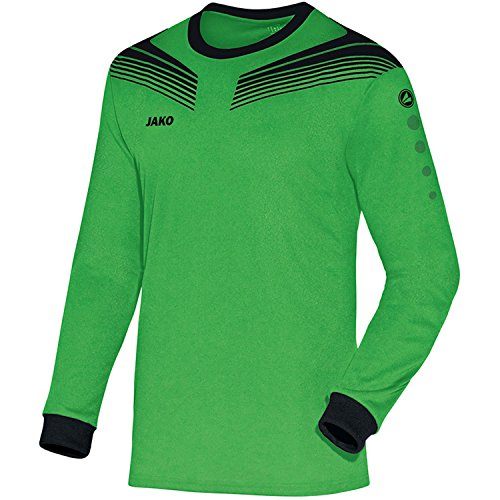 JAKO Herren Fußballtrikot Pro KA – Soft Green/Schwarz/Weiß, 100 % Polyester!