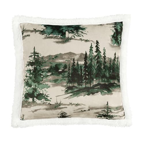 Image of Paseo Road Indigo Hill by HiEnd Accents Joshua 18x18 Cabin Throw Pillow