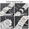 smtfcty Watch Strap Stainless Steel Watch Band for Mens Women, 20mm Universal Quick Release Replacement Watch Straps for Smart Watches and Seiko Watches #3