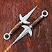 Delta Blaydz Handmade Minato Kunai Replica: Engraved Wood Handle, 5160 Steel Blade Anime knife | Anime Prop Collection Gift | Christmas Gift