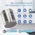 ICEPURE 2.25G Gravity-fed Water Filter System, 304 Stainless Steel Countertop System with Metal Faucet, 2 Black Carbon Filters, Reduce 99% Chlorine, Lead for Home, Camping, Travel, Emergencies