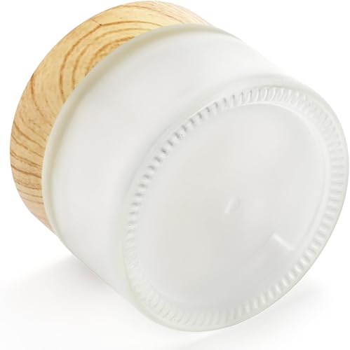 Miniatura 4 de ZENFUN 16 recipientes de vidrio para cosméticos de 1.76 oz1.7 fl oz con tapas, botella de vidrio esmerilado de 1.7 onzas, pequeños frascos de