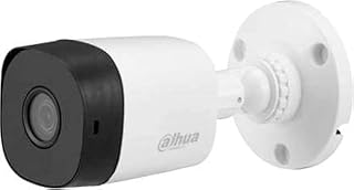 كاميرا مراقبة أسطوانية سلكية من داهوا، عالية الدقة HD 2 ميجابيكسل حتى 20 متر، أبيض، موديل DH-HAC-B1A21P