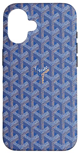 Blaues Muster Hülle für iPhone 16
