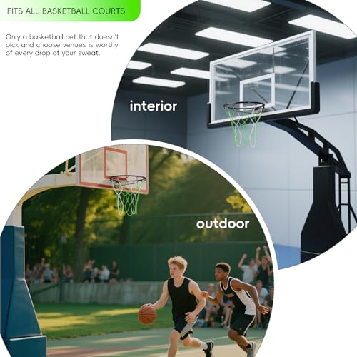 Image of Basketball Net Heavy Duty Replacement,Carbon Steel Chain Basketball net