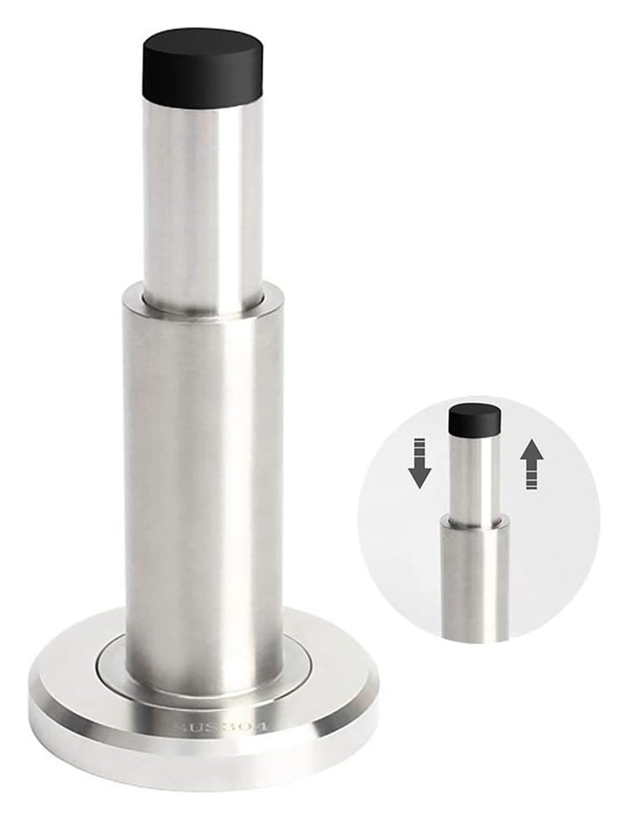 Butoir magnétique en acier inoxydable chromé pour entrée